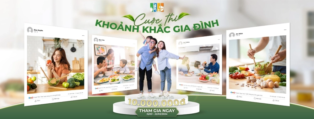 AMI VEGAN TỔ CHỨC CUỘC THI "KHOẢNH KHẮC GIA ĐÌNH"