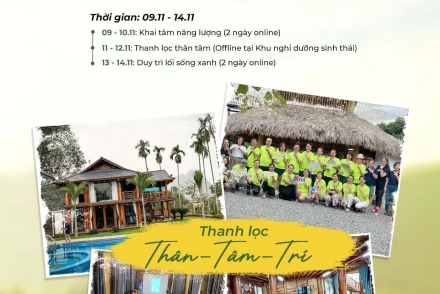 AMI DETOX TOUR: THANH LỌC THÂN TÂM - BÁCH BỆNH BẰNG KHÔNG