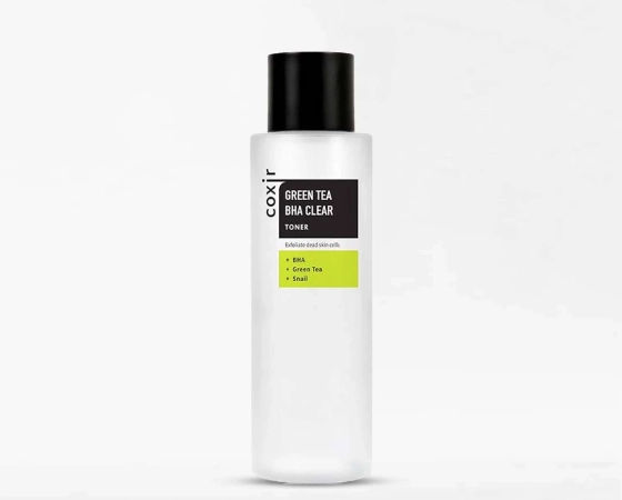 NƯỚC CÂN BẰNG DA KIỂM SOÁT MỤN COXIR GREEN TEA BHA CLEAR TONER 150ML