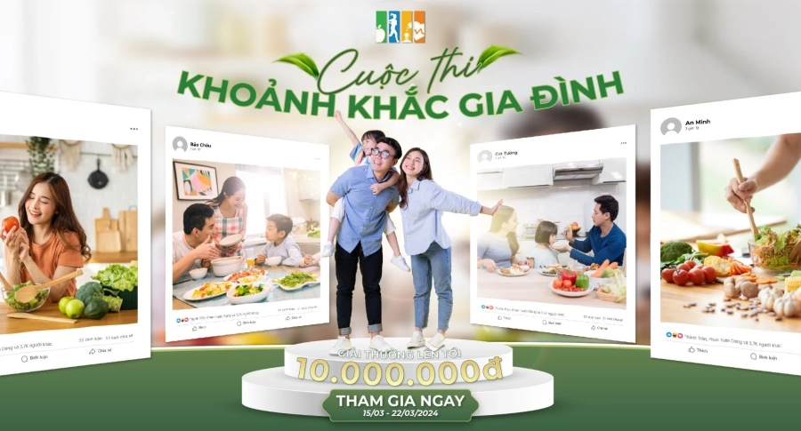 AMI VEGAN TỔ CHỨC CUỘC THI "KHOẢNH KHẮC GIA ĐÌNH"