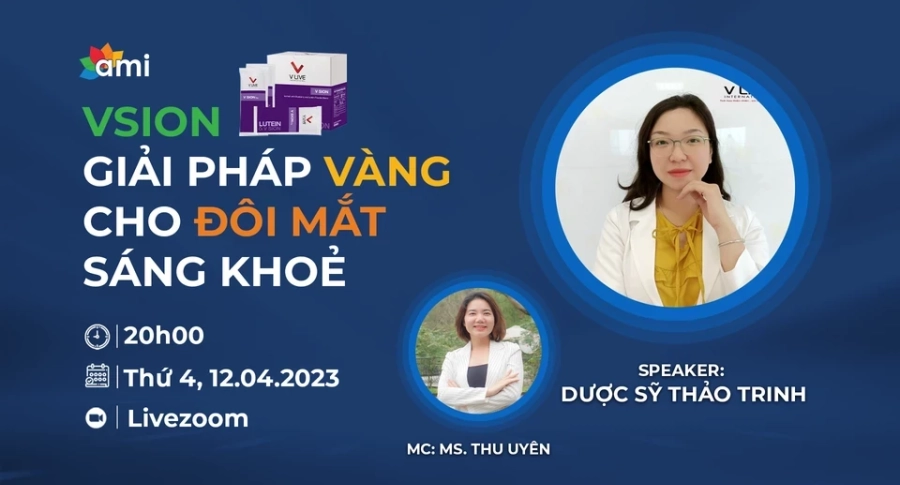 LIVESTREAM: V SION - GIẢI PHÁP VÀNG CHO ĐÔI MẮT SÁNG KHOẺ