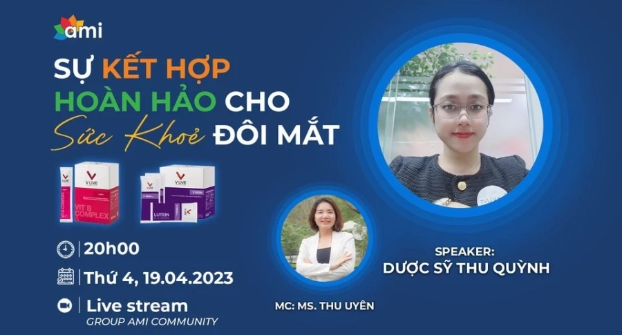 LIVESTREAM: SỰ KẾT HỢP HOÀN HẢO CHO SỨC KHOẺ ĐÔI MẮT